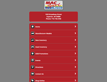 Tablet Screenshot of macsportandmarine.com
